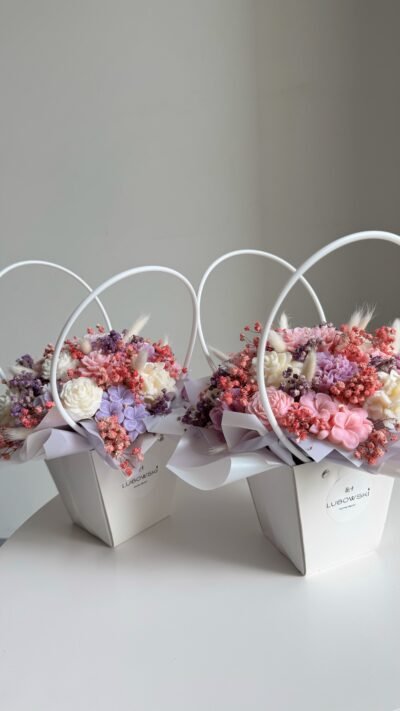 Candle Flower Basket - Kolorowy - obrazek 2