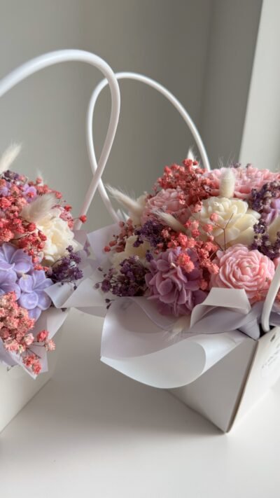 Candle Flower Basket - Kolorowy - obrazek 3