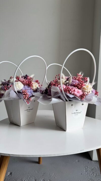 Candle Flower Basket - Kolorowy