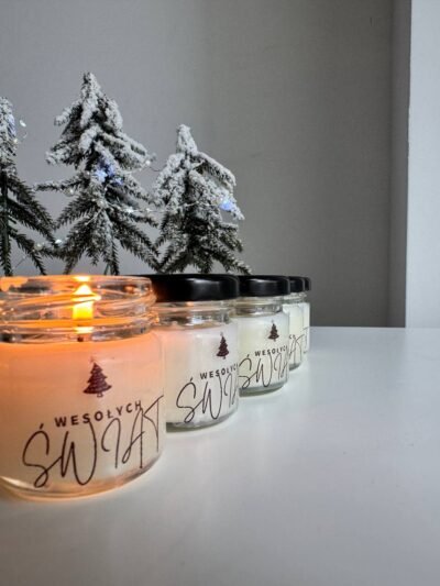Świąteczne Świece w Szkle 40 ml - z logo dla firmy - obrazek 4