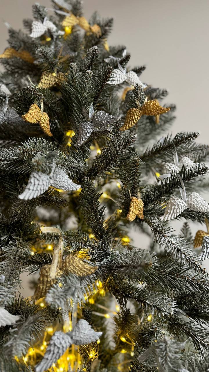 Świąteczne Skrzydła na Choinkę - Ręcznie Robione Dekoracje - obrazek 3