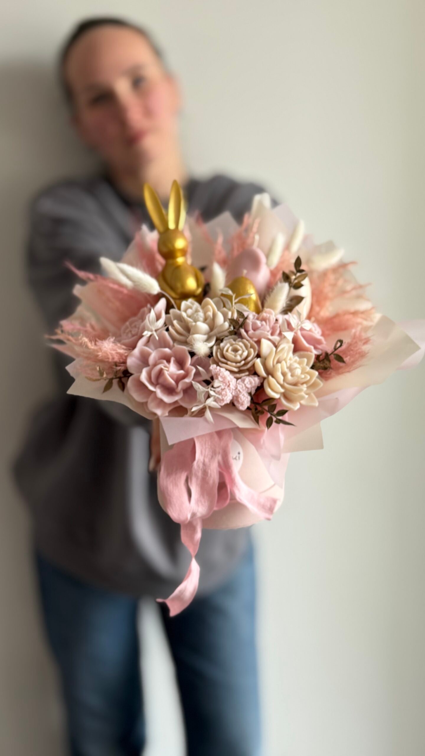 Wielkanocny Flower Box ze Świecami Sojowymi - obrazek 5