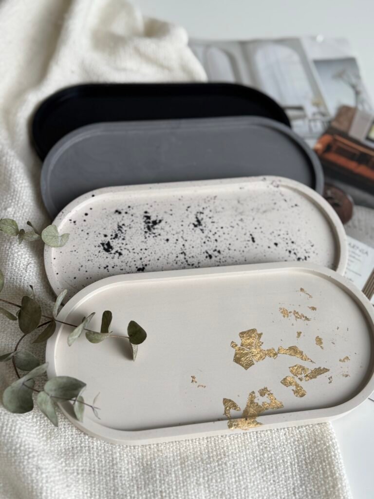 Stylowe podstawki handmade na prezent - Owalna M
