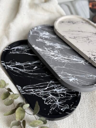 Stylowe podstawki handmade na prezent - Owalna M - obrazek 2