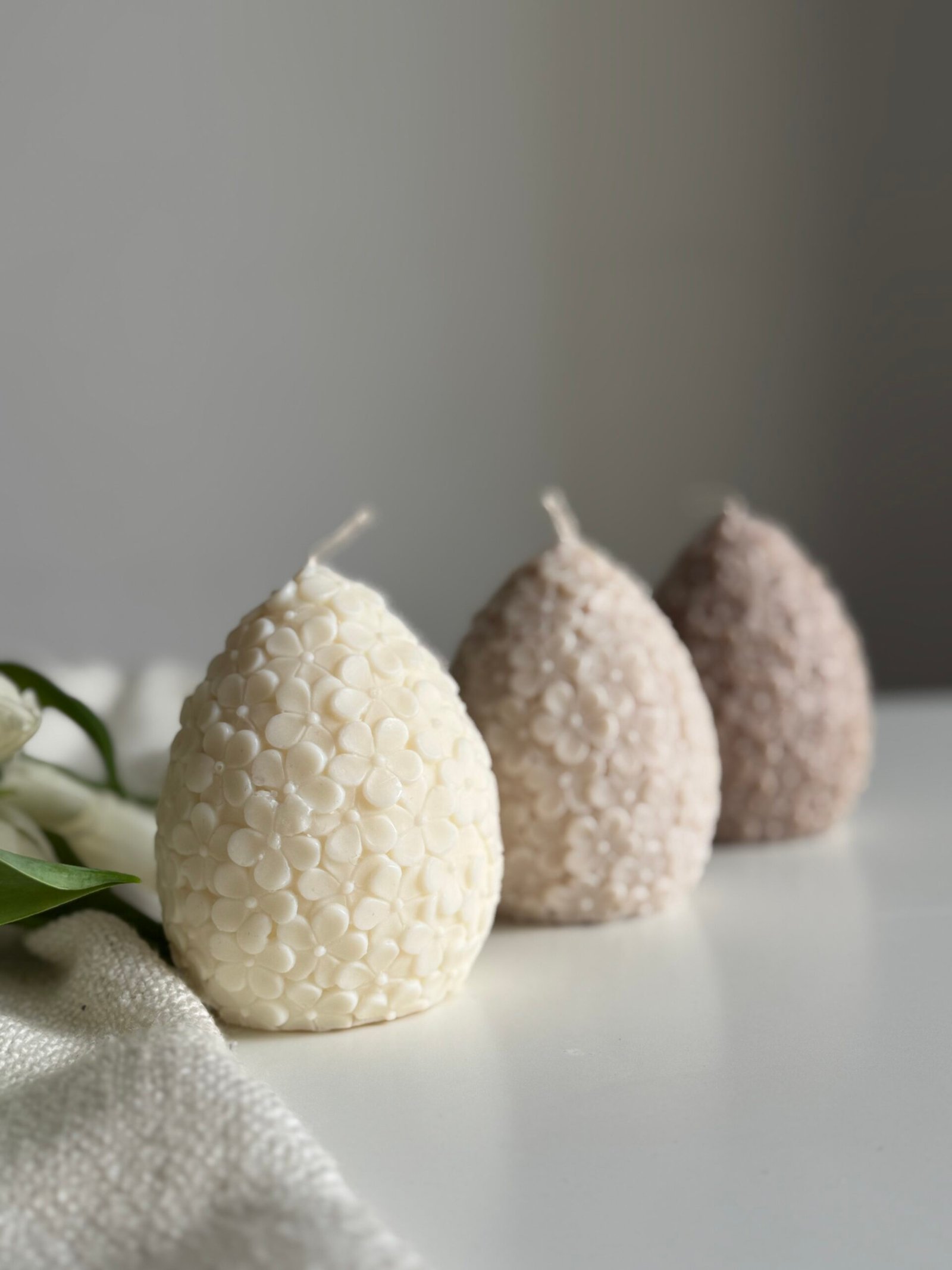 Wielkanocne świece sojowe – Jajka w Kwiaty / Małe kwiaty - obrazek 4