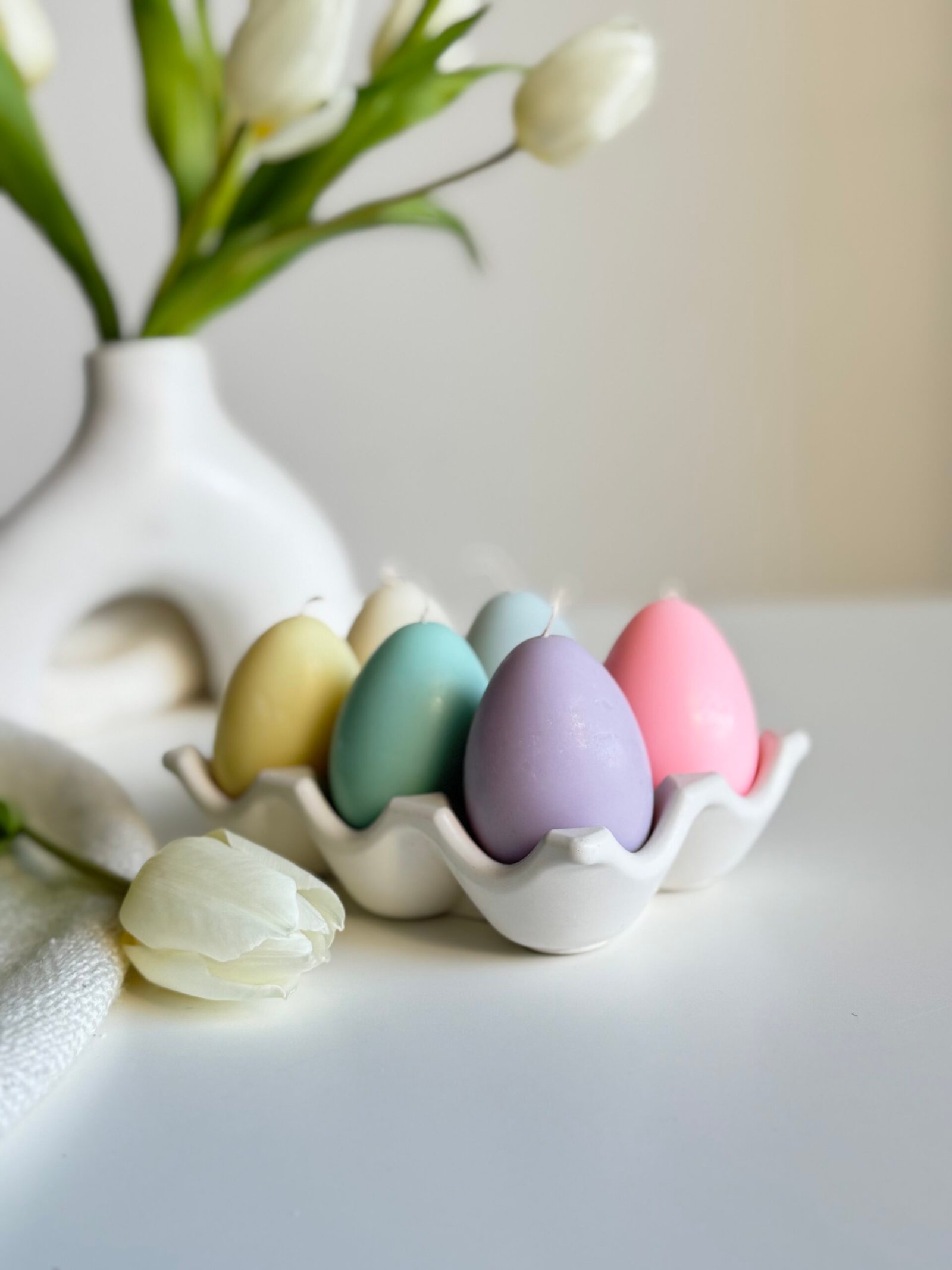 Zestaw Świec Wielkanocnych z podstawką