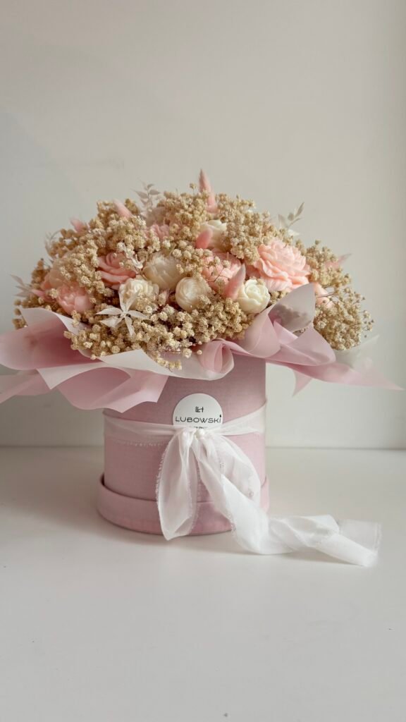 Flower Box ze świec sojowych -  Luksusowy prezent dla kobiety