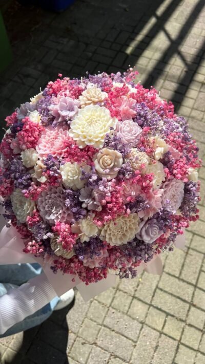 Duży Flower Box ze Świec XL – ręcznie robiona kompozycja - obrazek 8