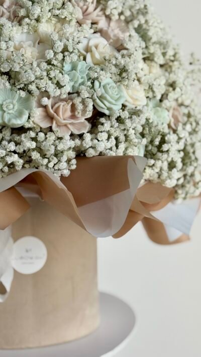 Duży Flower Box ze Świec XL – ręcznie robiona kompozycja - obrazek 4