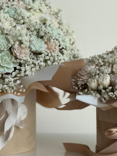 Duży Flower Box ze Świec XL – ręcznie robiona kompozycja - obrazek 3