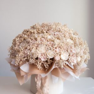 Duży Flower Box ze Świec XL – ręcznie robiona kompozycja