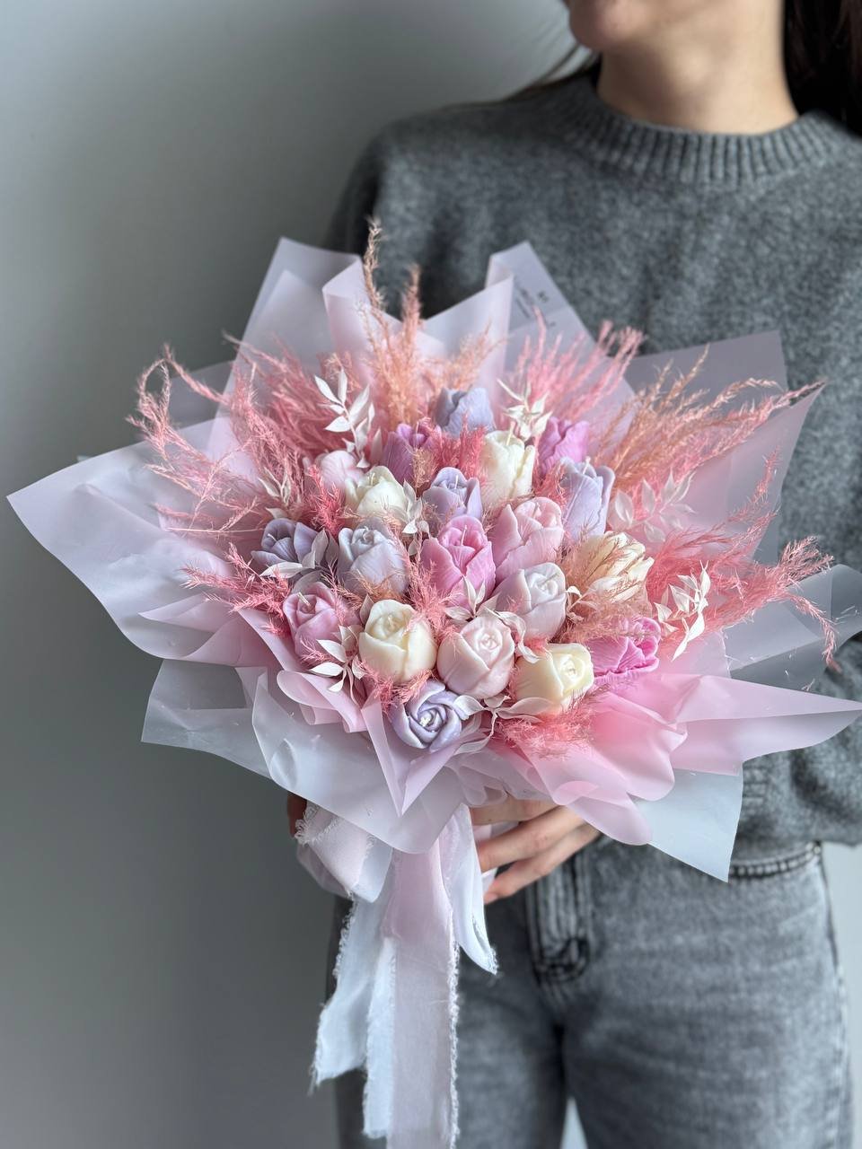 Bukiet Tulipanów ze Świec Sojowych