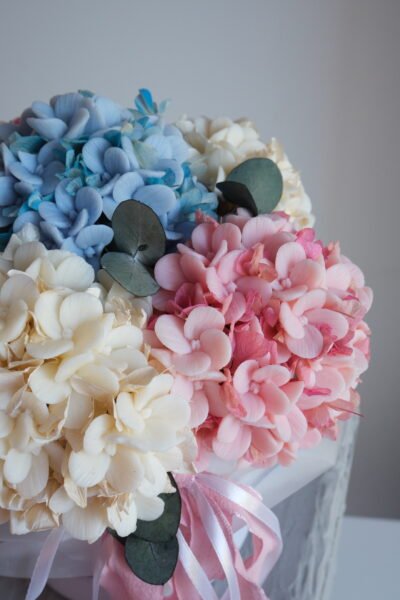Flower box na prezent urodzinowy – Hortensji - obrazek 4
