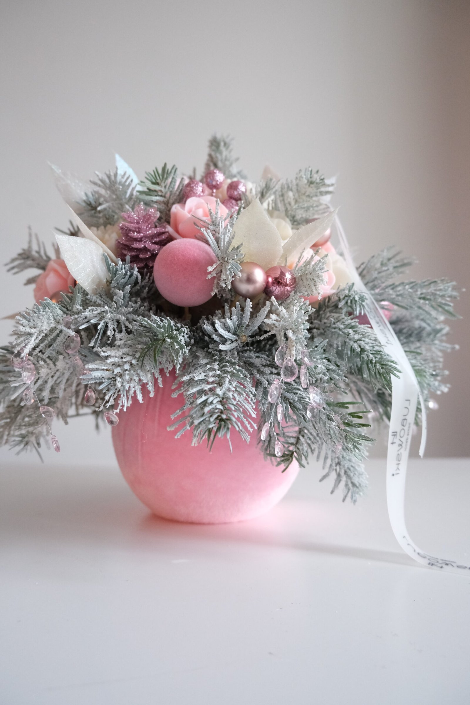 Świąteczny ozdobny box – kompozycja świąteczna do domu - obrazek 2