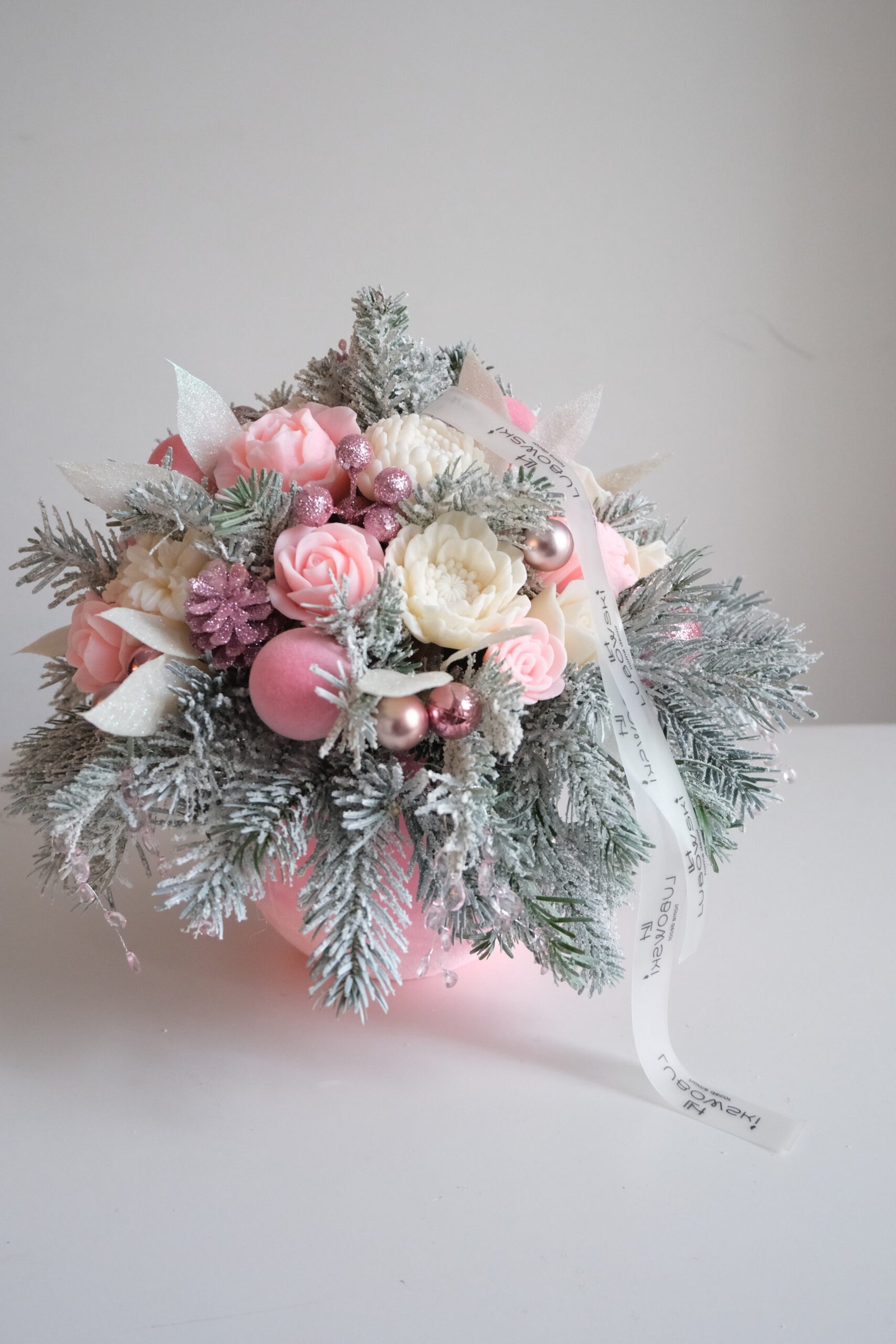 Świąteczny ozdobny box – kompozycja świąteczna do domu - obrazek 7