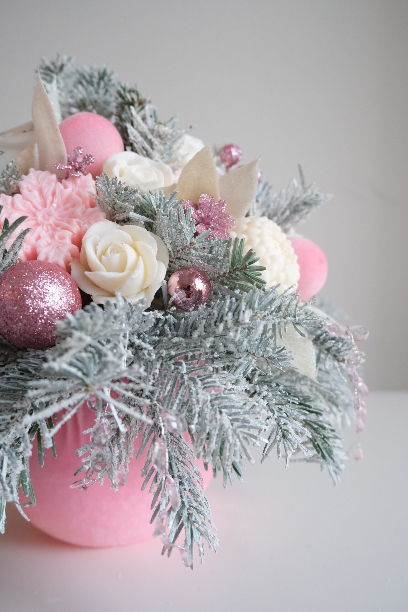 Świąteczny ozdobny box – kompozycja świąteczna do domu - obrazek 5