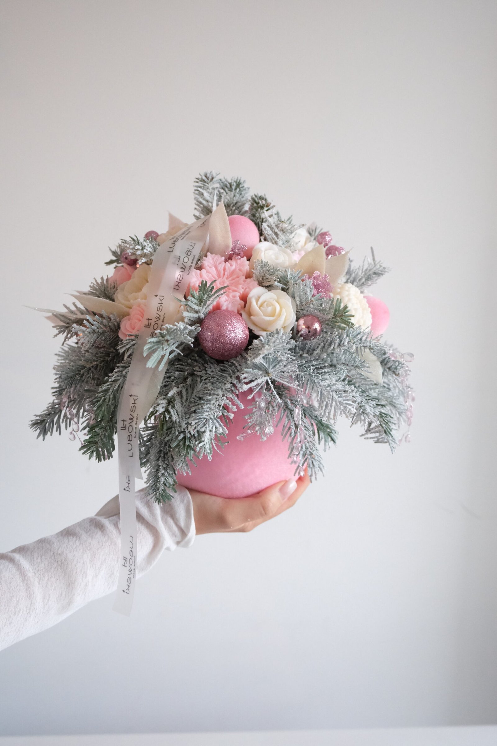 Świąteczny ozdobny box – kompozycja świąteczna do domu - obrazek 3