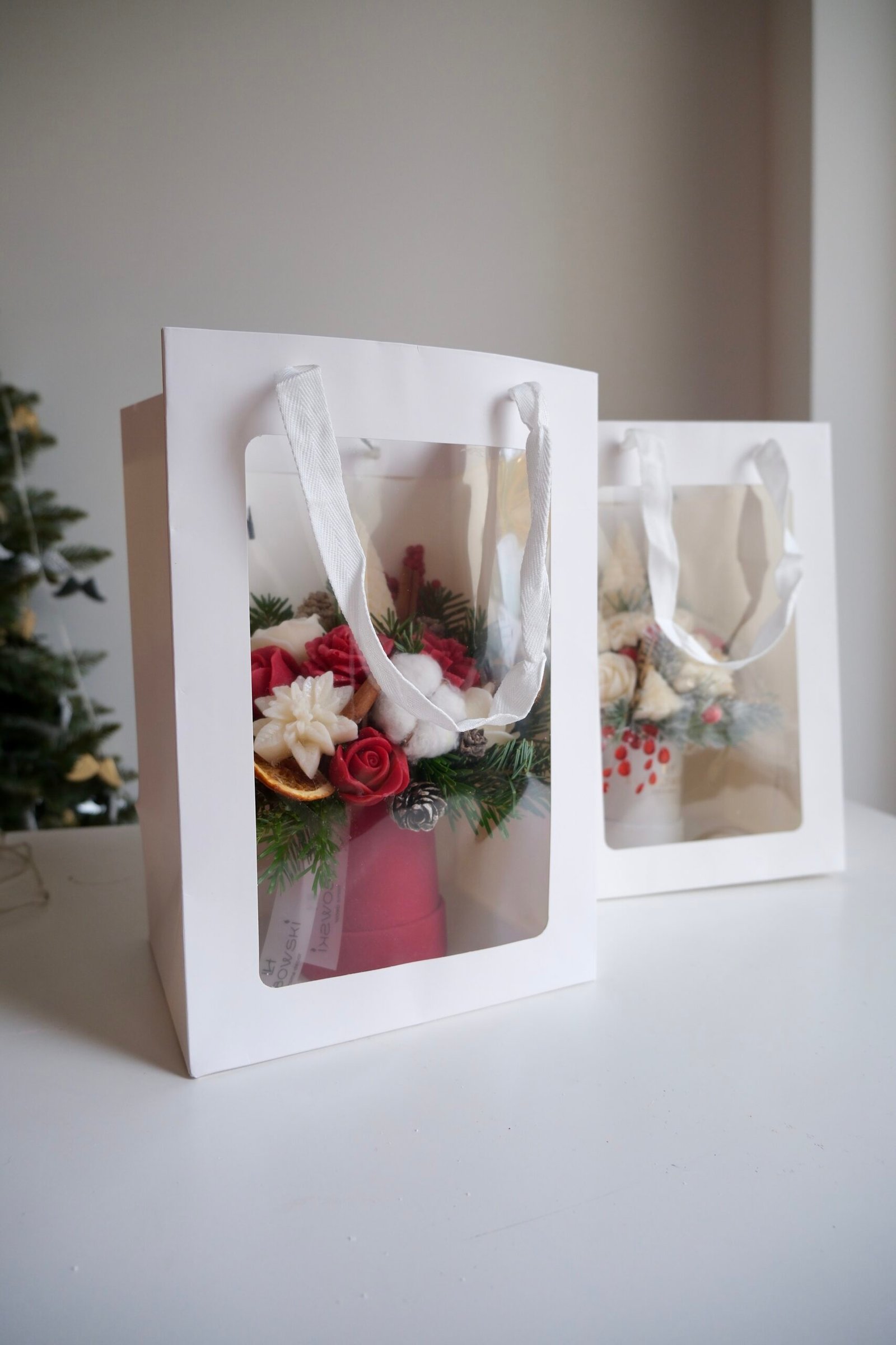 Stroik świąteczny z wosku sojowego i naturalnych dodatków - obrazek 7