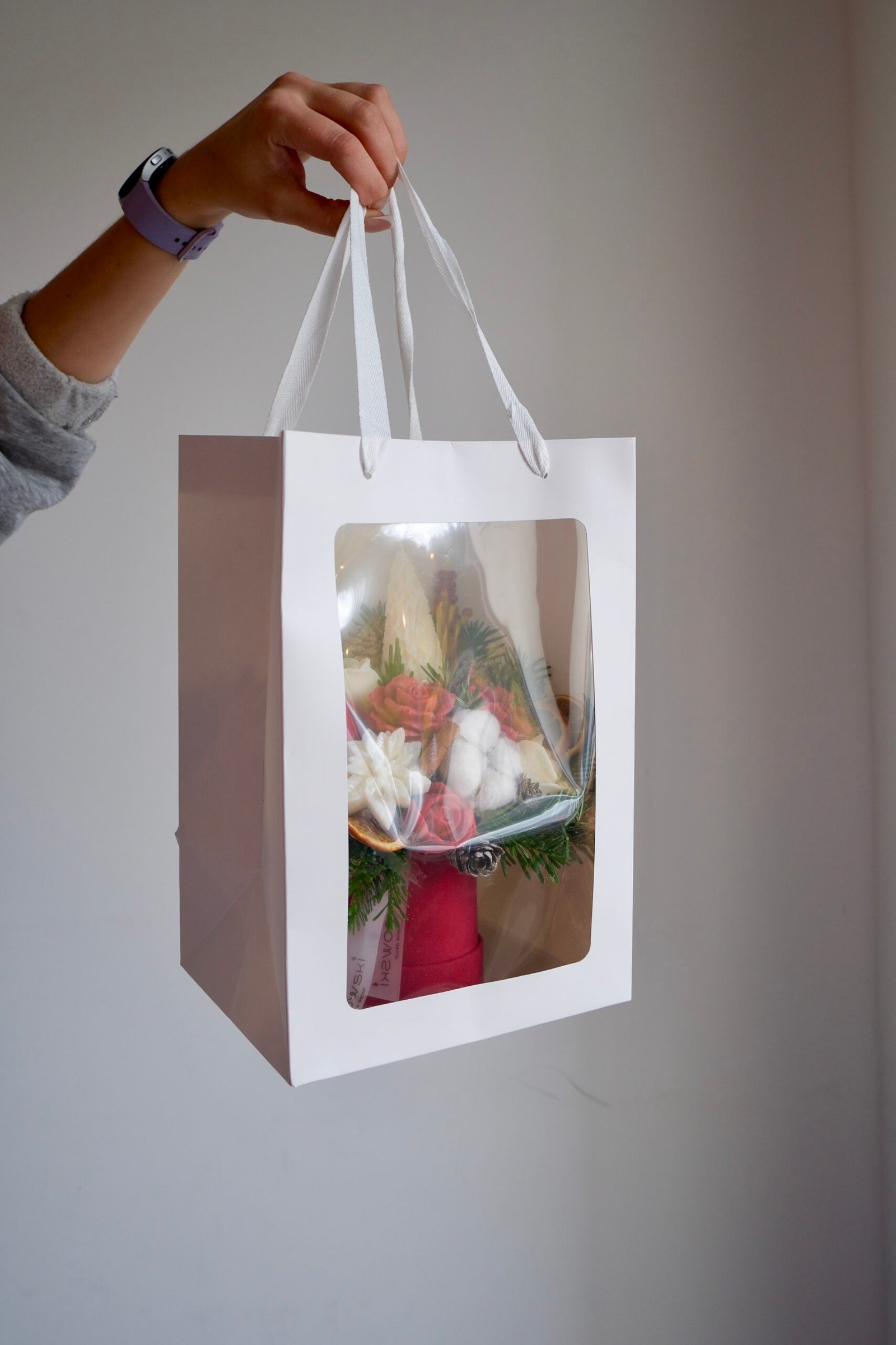 Stroik świąteczny z wosku sojowego i naturalnych dodatków - obrazek 8