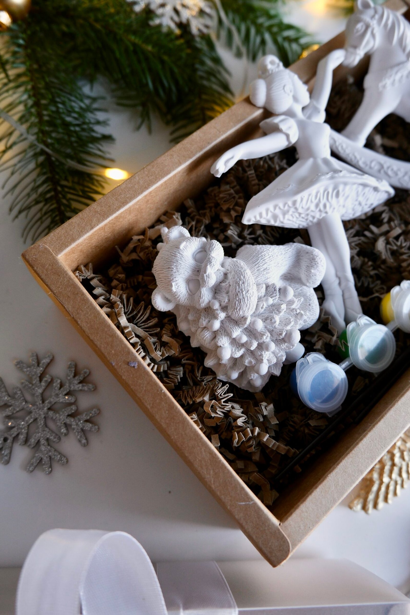 Zestaw świąteczny – gipsowe ozdoby choinkowe do malowania - obrazek 3