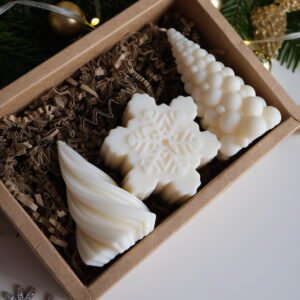 naturalne świece z wosku sojowego na prezent