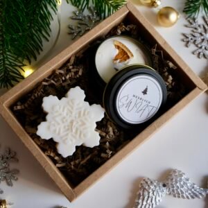 Świąteczny Zestaw Sojowych Świec – Upominek Firmowy Premium