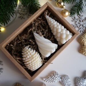 Zestaw świąteczny ze świecami – prezent na Boże Narodzenie