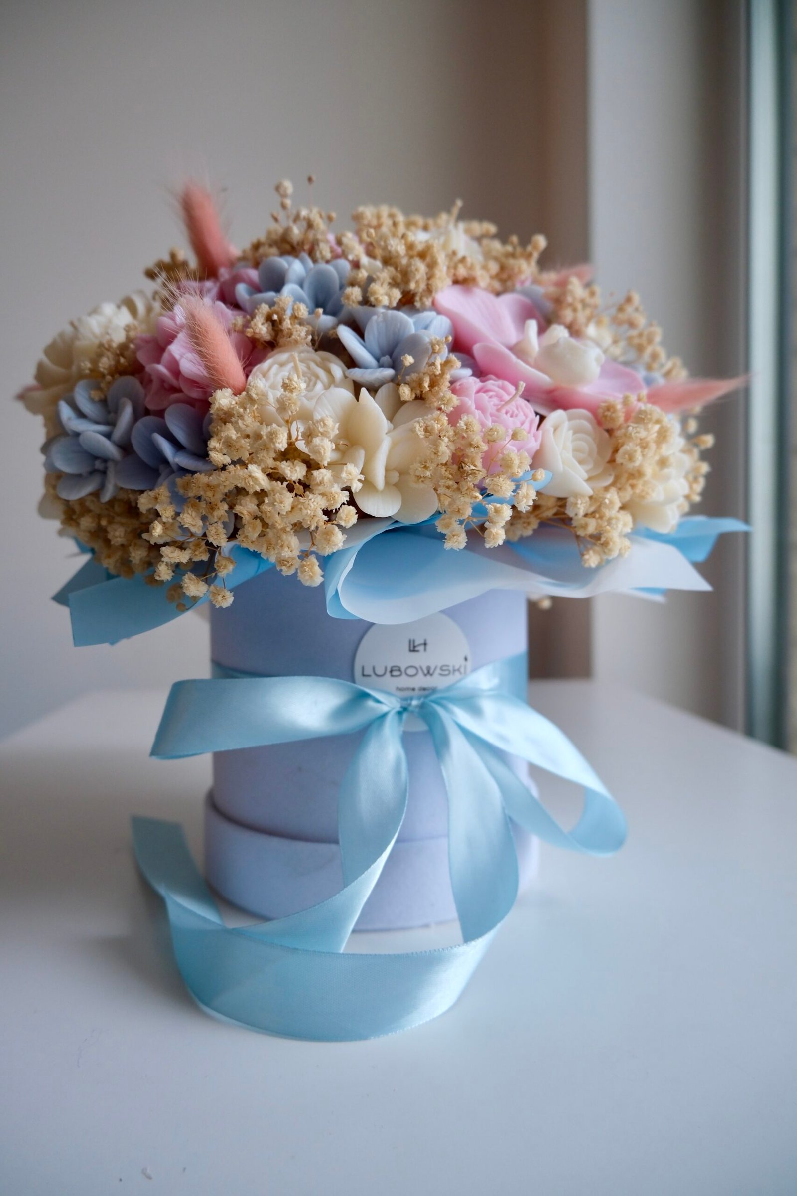 Flower Box z naturalnych świec – idealny prezent na dzień babci , dzień mamy - obrazek 6