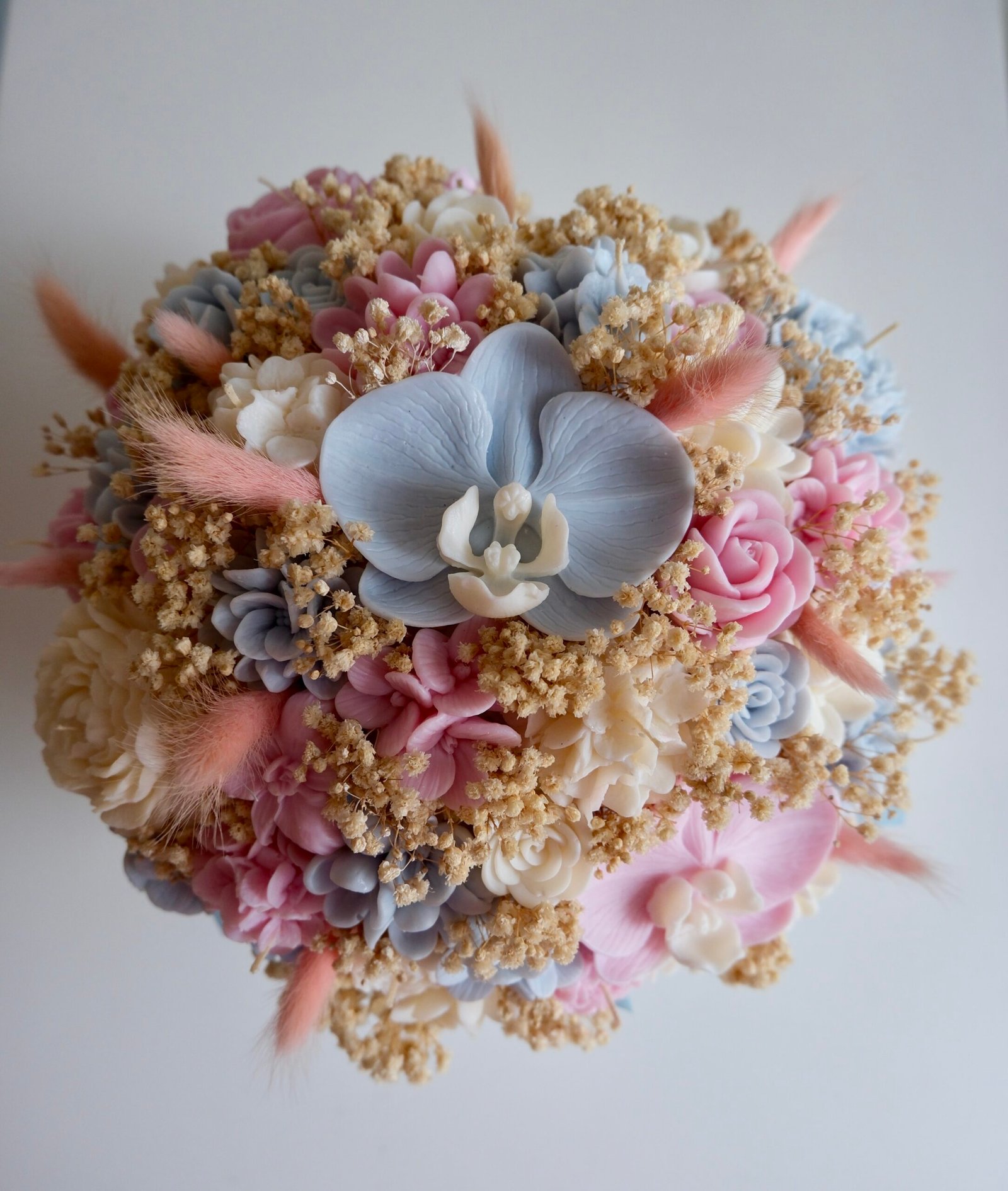 Flower Box z naturalnych świec – idealny prezent na dzień babci , dzień mamy - obrazek 5