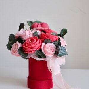 Flower Box Czerwono-Różowy Premium