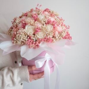 Flower Box ze Świeczek sojowych  - Róży