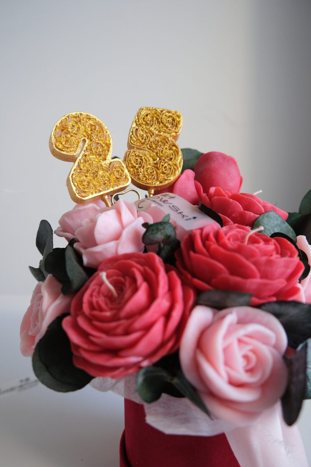 Cyferki premium z wosku sojowego do flower boxów