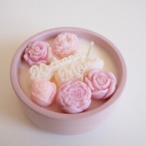 świeca zapachowa dla mamy prezent premium malinowa ręcznie robiona