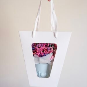 Torebka prezentowa do flower box – eleganckie opakowanie premium