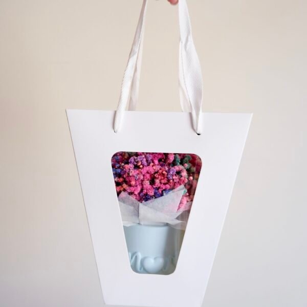 Torebka prezentowa do flower box – eleganckie opakowanie premium