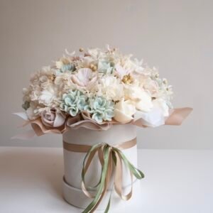 luksusowy prezent dla mamy i taty flower box hortensja M