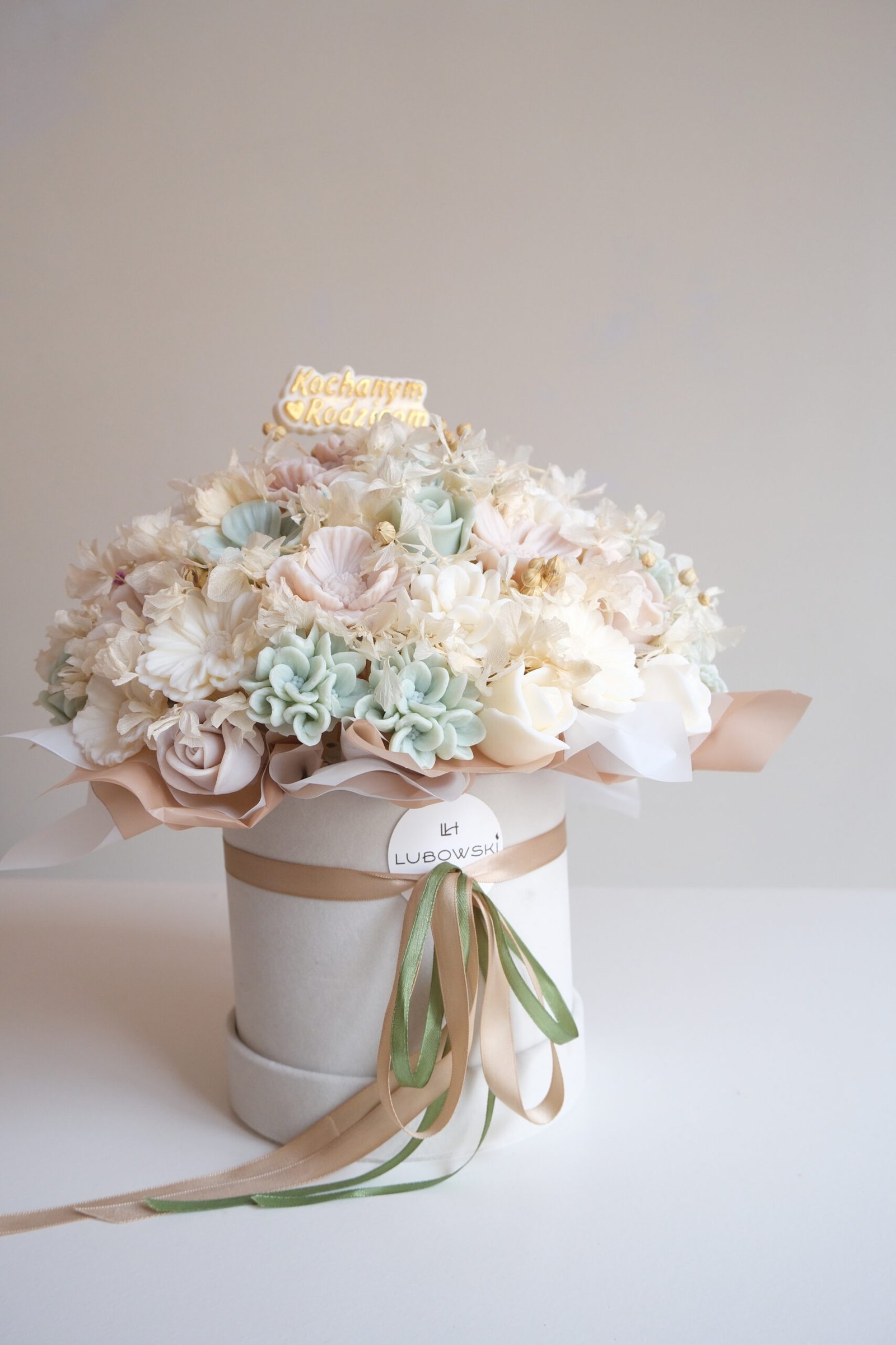 Topper ślubny Kochanym Rodzicom – topper do flower boxa - obrazek 5