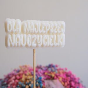 Topper dla najlepszego nauczyciela w kolorze złotym